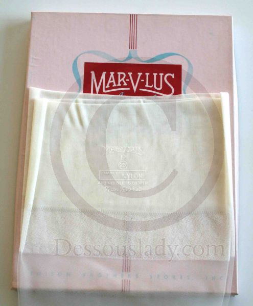 Marvlus White Nylon Stockings RHT Sz 9,5
