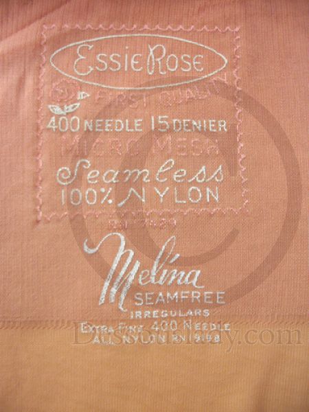 Melina edele Vintage US Nylonstrümpfe Nylons 10,5