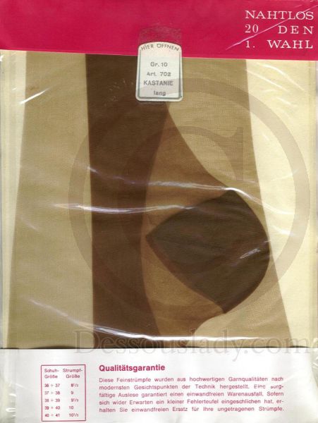 MKG Elegant Straps Feinstrümpfe 20 Den Gr. 10