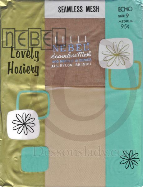 Nebel Lovely Hosiery US Nylon Stockings Sz 9 M