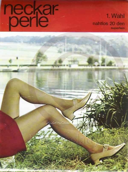 Neckar Perle alte Nylons RHT Gr.11,5 XXL 115 cm