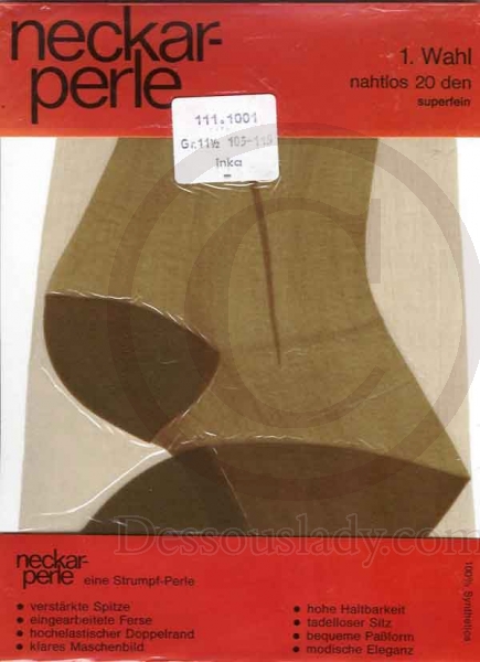 Neckar Perle alte Nylons RHT Gr.11,5 XXL 115 cm