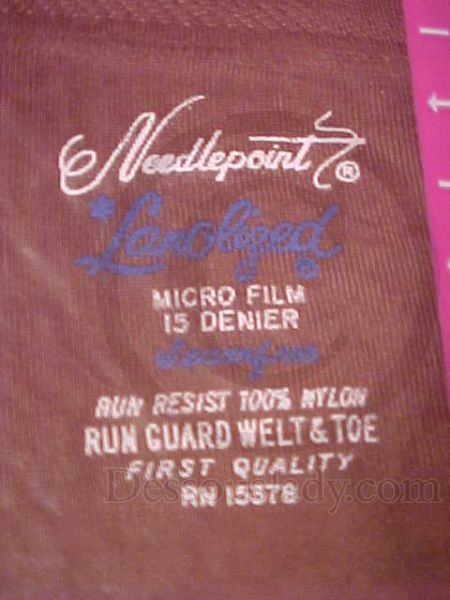 Needlepoint echte alte US Nylonstrümpfe US 11 M