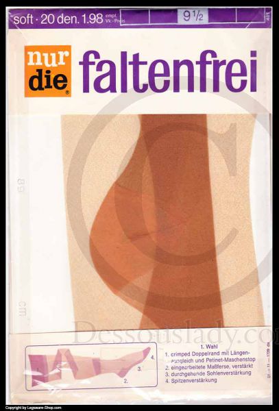 Nur Die alte 89 cm lange Feinstrümpfe Nylons 9,5 XXL