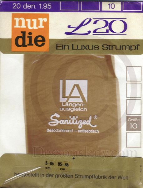Nur Die Luxus Straps Feinstrümpfe Gr. 10 L