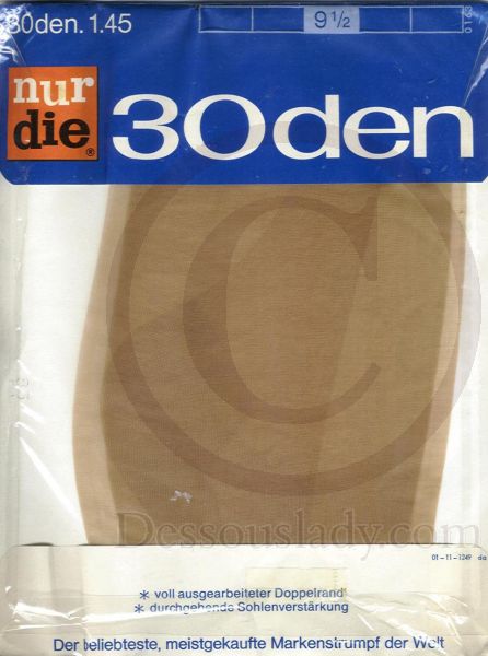 Nur Die 30 Den Straps Feinstrümpfe Gr. 9,5