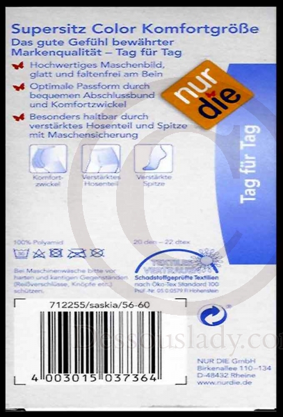 Nur Die Supersitz Feinstrumpfhose Gr. 50/52