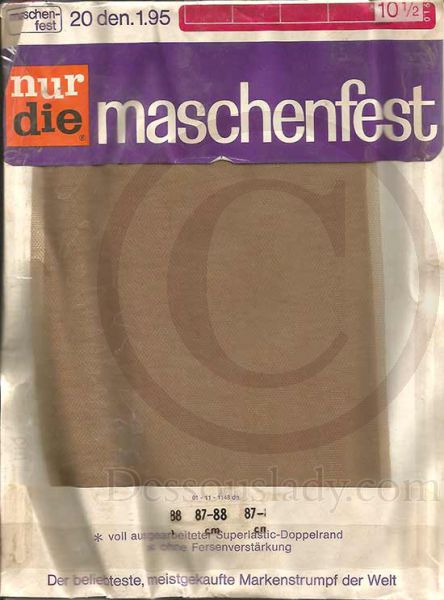 Nur Die Maschenfest 88cm Feinstrümpfe Nylons 10,5 L