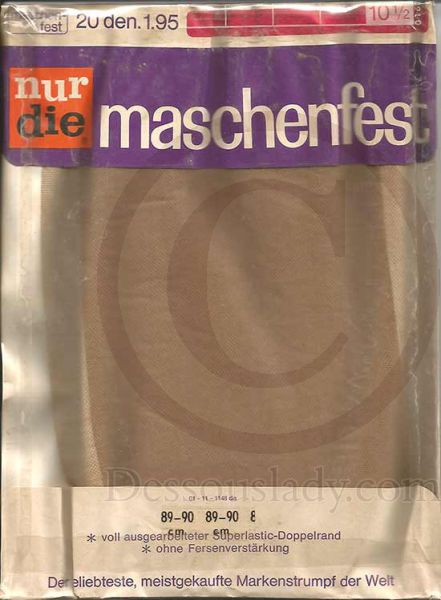 Nur Die Maschenfest 90 cm Feinstrümpfe Nylons 10,5 XL