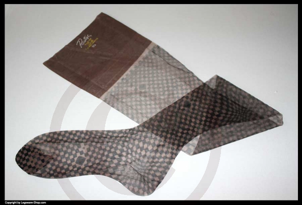 Prestige Harlequin Design Vintage Nylonstrümpfe US 9,5 M mit BOX
