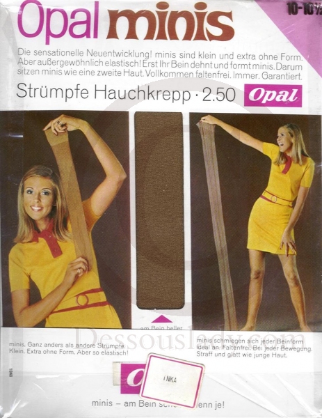 Opal Minis Krepp Straps Feinstrümpfe Gr. 10-10,5