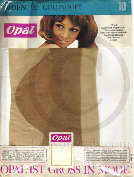Opal Goldstripe Strapsstrümpfe Gr. 10 XL