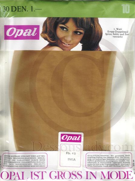 Opal alte Straps Feinstrümpfe Gr. 10 XXL