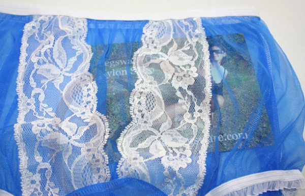 Nylon Panty PIN UP HÖSCHEN Blau