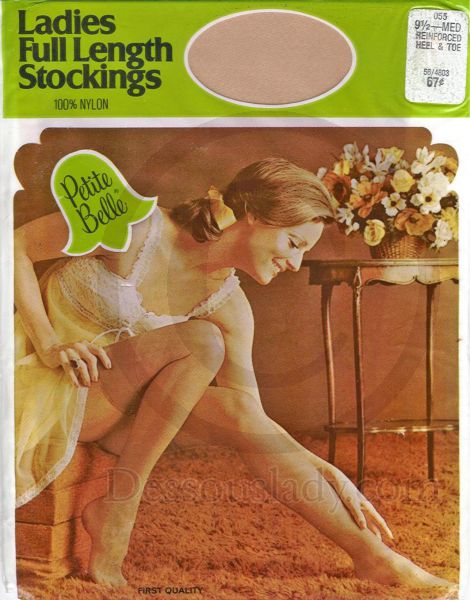 Petite Belle alte Nahtlose US Nylons Gr. 9,5 M