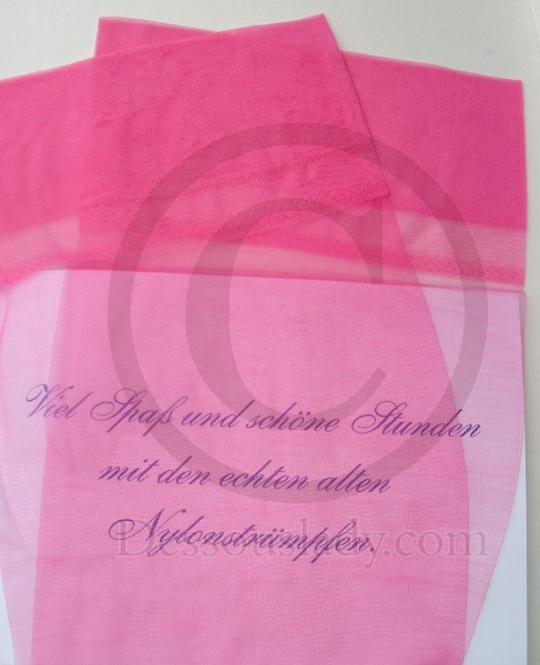 Retro US Nylonstrümpfe Hot Pink Gr.10
