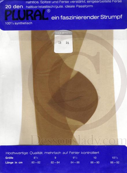 Plural Straps Feinstrümpfe Gr. 9,5 XL