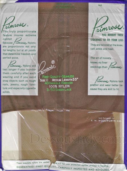 Primrose Hosiery US-Nylonstrümpfe US 11 M