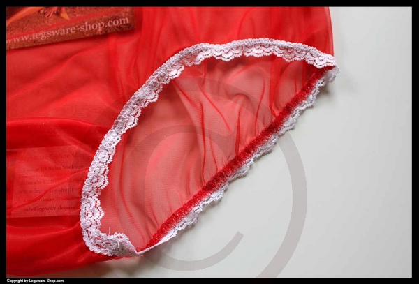 Sheer Vintage Style Red Devil Nylon Panty Brief