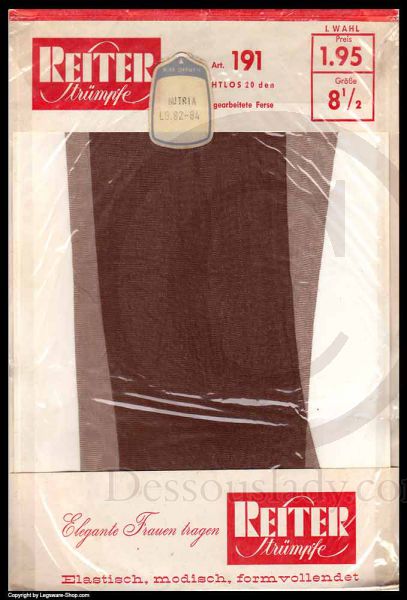 Reiter Vintage 191 Nice Seamless Stockings Nylons