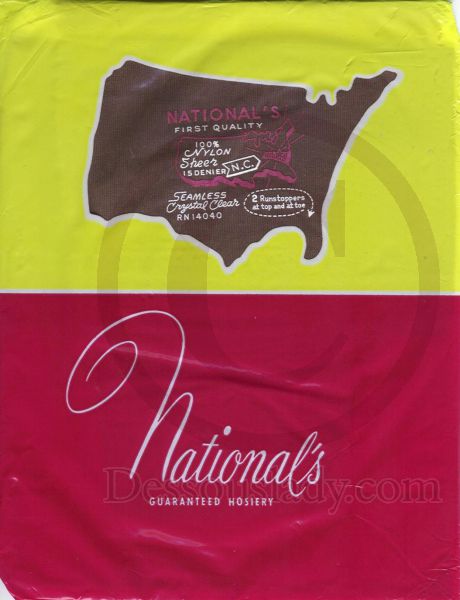 Nationals alte US-Nylonstrümpfe RHT Gr. 10 L