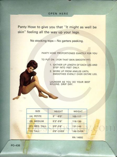 Cantrece US Vintage Nylonstrumpfhose aus den 70er