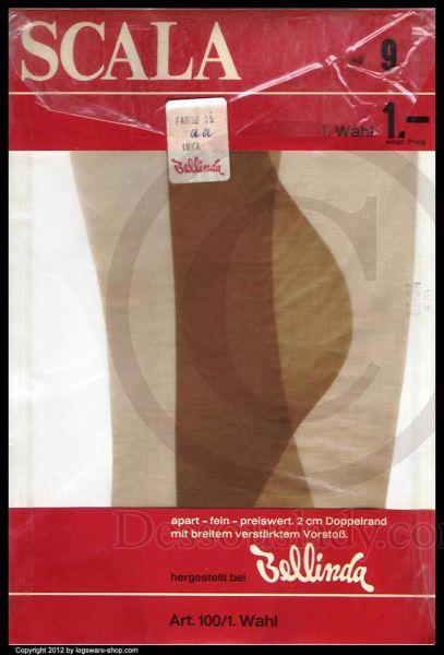 Scala Bellinda 84 cm alte Feinstrümpfe Gr. 9 XL