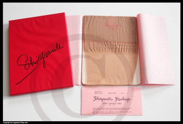 Schiaparelli Vintage Luxus US Nylonstrümpfe 9,5 L