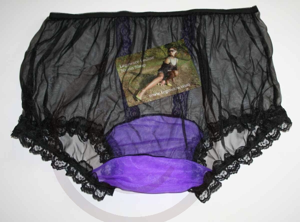 Black Sheer Pin Up Rockabilly Nylon Panty