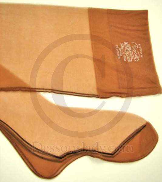 Rivoli Seamed US Nylons Fancy Heel Sz 10,5