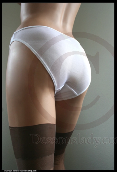 Sexy Hot Sheer White Panty Slip