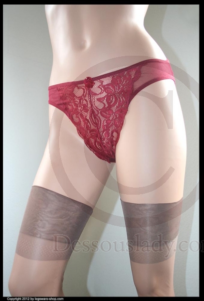 Sexy Hot Sheer Red Panty Slip