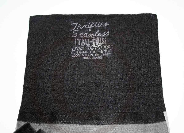 Thrifties alte schwarze US Nylons 11 XXL