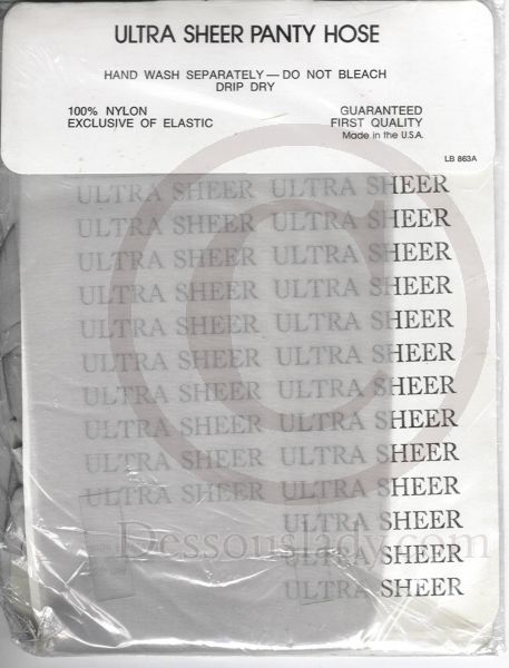 Ultra dünn US Vintage Nylonstrumpfhose 70/80er Jahre