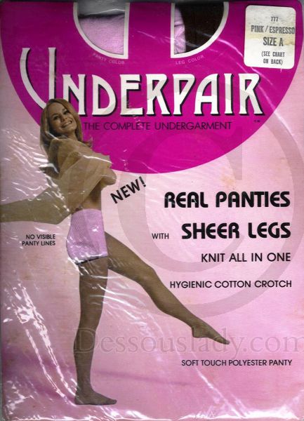 Pink Espresso alte US Nylonstrumpfhose Small