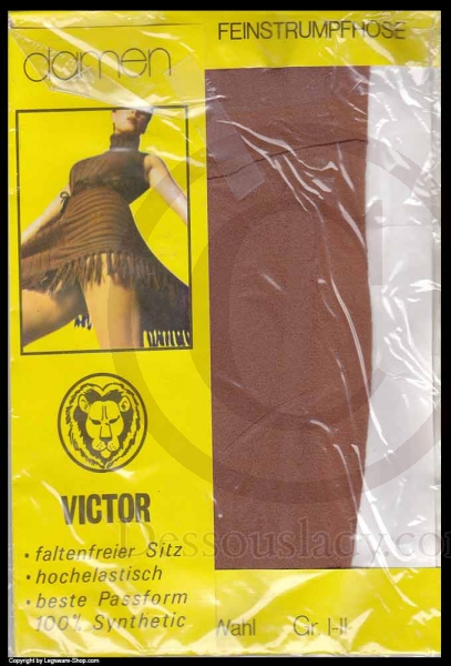 Victor Vintage braune Feinstrumpfhose
