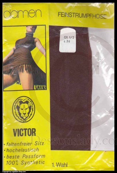 Victor Vintage braune Feinstrumpfhose
