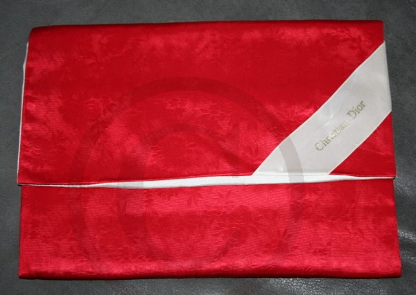 Christian Dior Rote Strumpftasche