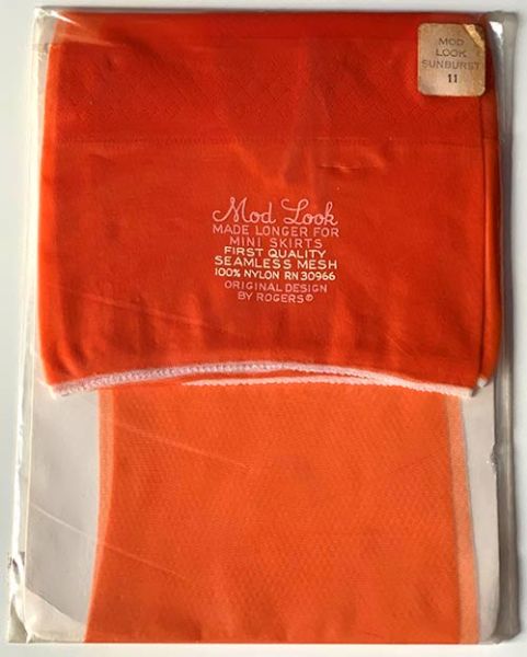 Mod Look Colored Nylon Stockings RHT - Color Orange