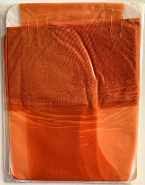 Nahtlose Vintage Nylonstrümpfe RT Orange US 10