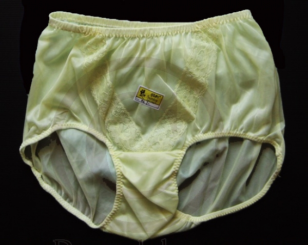 50/60er Nylon Panty PIN UP Yellow 100% Nylon