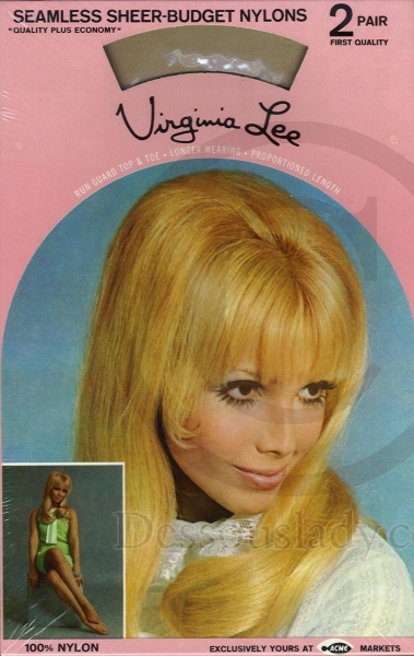 Virginia Lee 2 Paar Nylon Strümpfe US 10