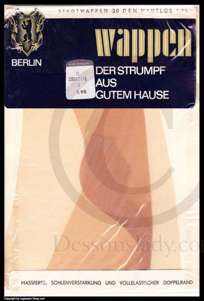 Berlin Wappen Vintage Nylonstrümpfe Nylons 10 Lang