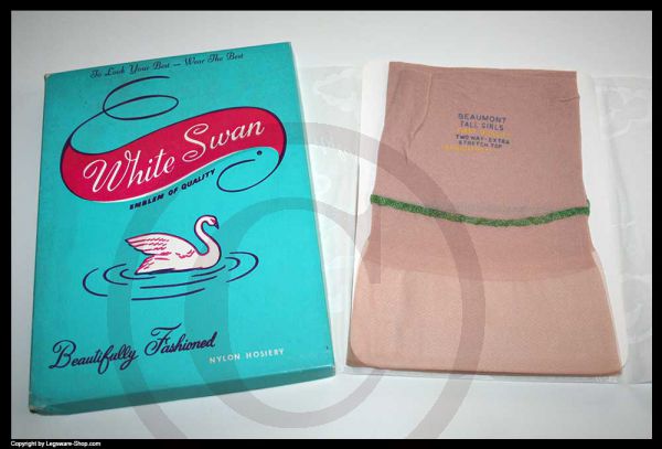 White Swan alte US Nylons Gr 11 Superlang 105 cm