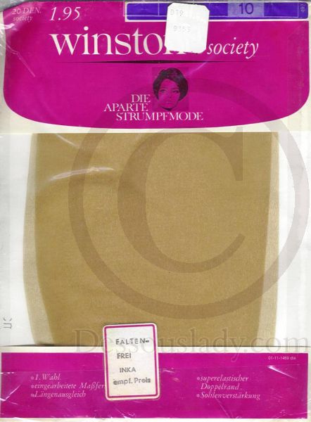 Winston Society Vintage Stockings Sz 10