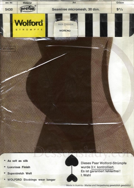 Wolford 5430 Nahtlose Nylons Gr. 9,5 M