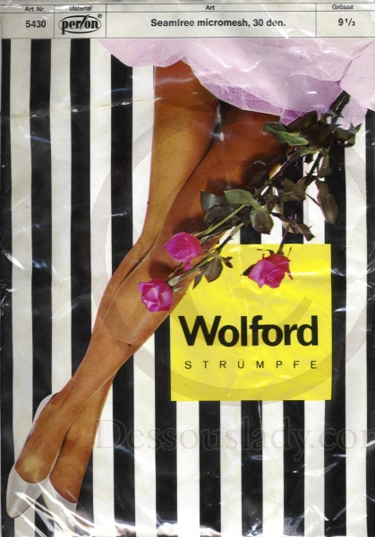 Wolford 5430 Nahtlose Nylons Gr. 9,5 M